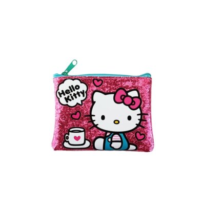 Hello Kitty Sanrio Girls Coin Purse Bag Pink Small Wallet Fashion 4.75'' X 3.50''
