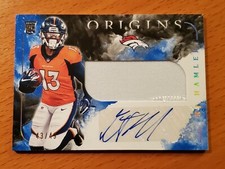 2020 Origins Rookie Jersey Auto Blue #120 K.J. Hamler Penn St Broncos #'d 43/49