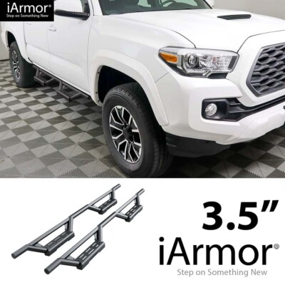 iArmor Stainless Steel Drop Steps for 05-23 Toyota Tacoma Double Cab Crew Cab