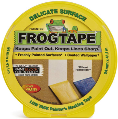 FrogTape gelb zartes Oberflächenmaler Abdeckband - 24 mm x 41,1 m
