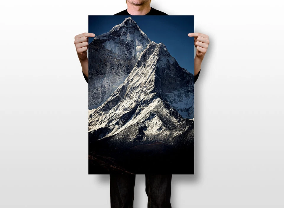 Arte de pared paisaje montañas Nepal picos del Himalaya decoración del hogar - PÓSTER 20x30 Foto 3 de 3