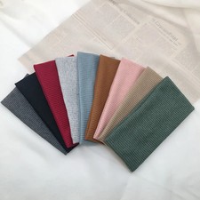 Cotton Headband Women Knitted Elastic Sports Yoga Solid Hair Band Daily Headwear