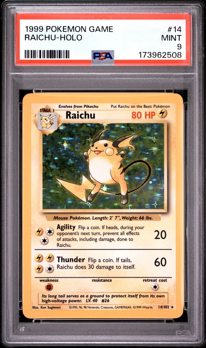 25+ Raichu Pokémon TCG Professional Sports Authenticator (PSA