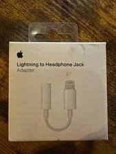 Apple Lightning to 3.5mm Headphone Jack Adapter – Model A1749 MMX62AM/A – New