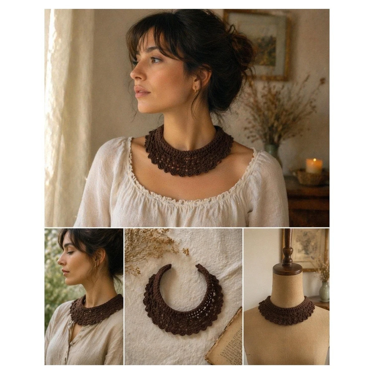 Lace Collar Casual Vintage Collars for sale | eBay display picture 3