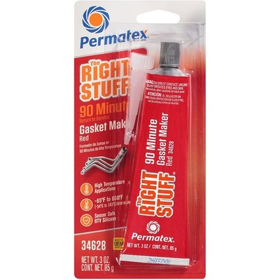 Permatex Gasket Making Compound 34628; The Right Stuff 90 Minute 3oz Tube Red