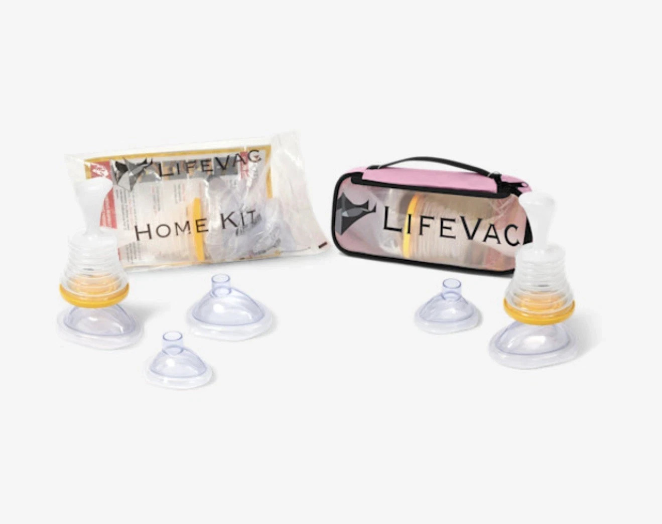 Lifevac 2 PACK!!! - Home Kit PLUS Travel Kit PLUS Pink Travel Bag !! Two Sets