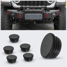 6 PCS Bumper Radar Hole Plugs for 2018-2025 Jeep Wrangler JL Bumper Accessories,