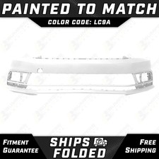 New Painted Lc9a White Front Bumper Cover For 2015-2018 Volkswagen Jetta 15-18