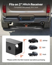 Hitch Step for 2 Inch Receiver, Universal Rear Bumper Guard Protector with 350 L