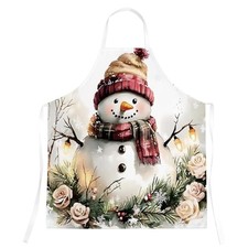 Vintage Rustic Winter Snowman Reindeer Christmas Waterproof Aprons for 2