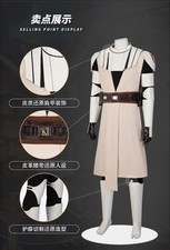 Obi Wan Kenobi Star Wars The Clone Wars Cosplay Costume Uniform Outfit Halloween