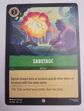 Disney Lorcana Wilds Unknown Sabotage 96/204