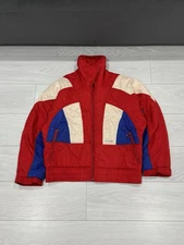 Vintage Ellesse 80s Ski Multicolour Outdoor Italian Cropped Jacket Size M 