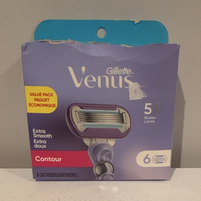 Gillette Venus Extra Smooth Contour 5-Blade Women s Razor Cartridges 5ct Purple