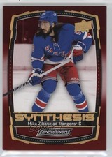 2023-24 Upper Deck Engrained Synthesis Red Mika Zibanejad #S-22 4f2