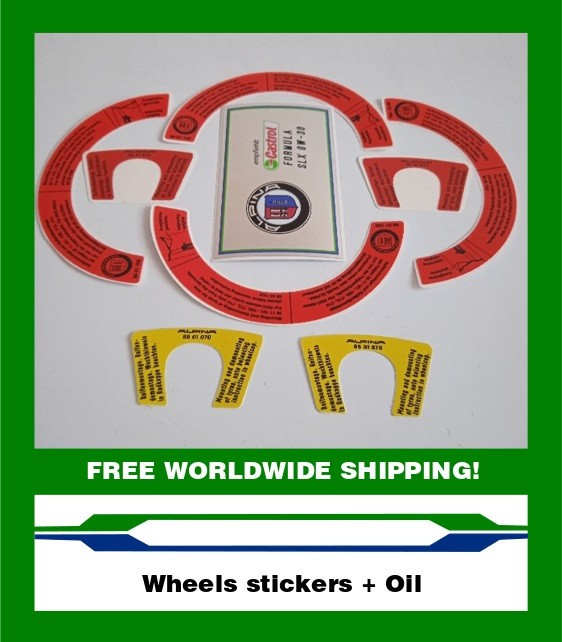 ALPINA B3 B3S E46 Set of stickers Felgen Aufkleber B3S 3.4 B3 3.3 Wheels Quality