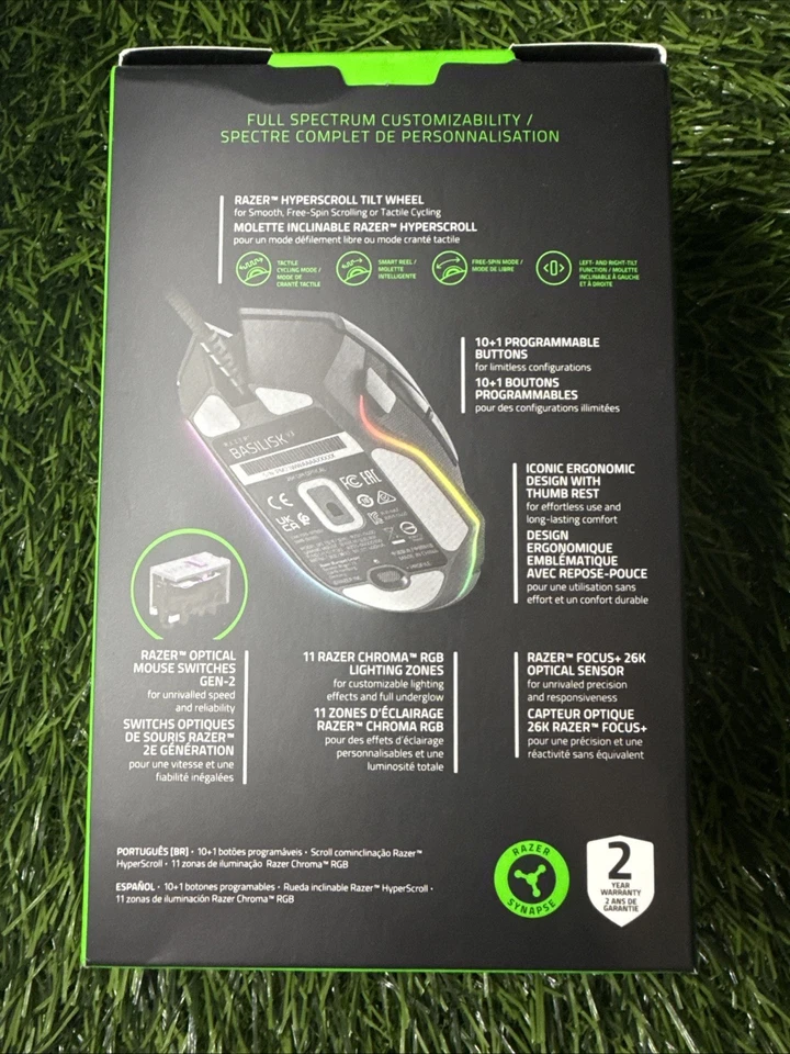 Razer Basilisk V3 Wired Gaming Mouse New In Box - Image 3 of 3