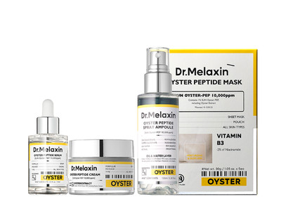 Dr.Melaxin Oyster Peptide Ampoule Cream Spray Mask 4pcs Set Hydration Firming