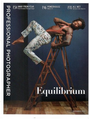 PROFESSIONAL PHOTOGRAPHER MAGAZINE EQUILIBRIUM LADDER BALANCED MAN PHOTO VGUC