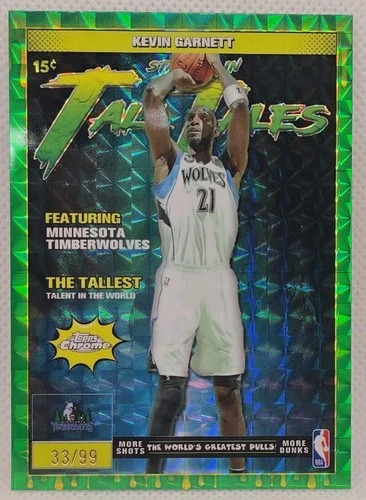 2025 Topps Chrome Kevin Garnett Refractors Green (RAW)