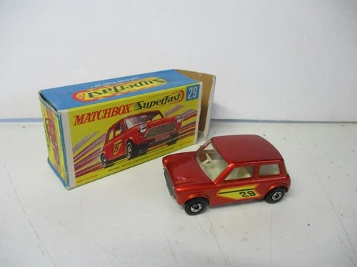 Matchbox Lesney Superfast SF29 Racing Mini- bronze body, boxed