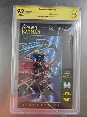 Spawn-Batman CBCS 9.2 Signature Series Signed By Frank Miller & Todd McFarlane 