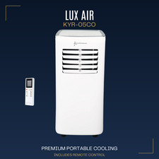 LUX AIR KYR-05CO/ACC 5,000 BTU Compact Portable Air Conditioner 3-in-1 INCLUDES 