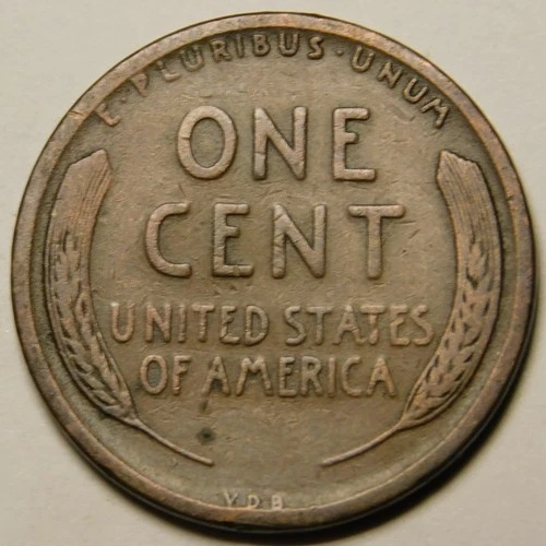 1909 VDB Lincoln Wheat Cent Penny VG-F  "Actual Coin Pictured"