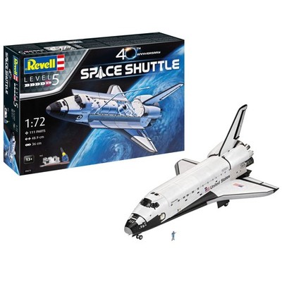Space Shuttle NASA Rakete 1:72 48,9 cm Geschenkset mit Farbe Kleber Revell 05673