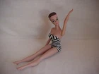 DOLL Barbie FASHION QUEEN Vintage 1962 VGC Black/White Zebra SWIMSUIT