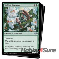 Wall Of Blossoms X4 M/NM Magic: The Gathering MTG Tarkir: Dragonstorm Commander