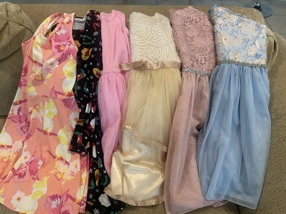 Vestido Niñas Talla 10/12 Excelente Estado Foto 3 de 4