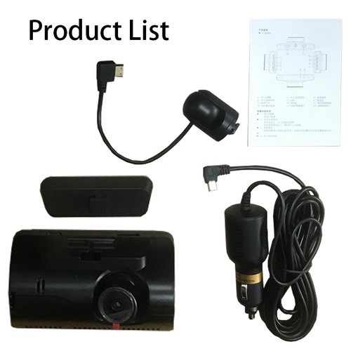 3 inch Car DVR G-sensor Front+Inside Camera Driving Video Recorder Touch Screen - Picture 15 of 15
