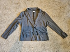 Merona Women Gray Blazer Large