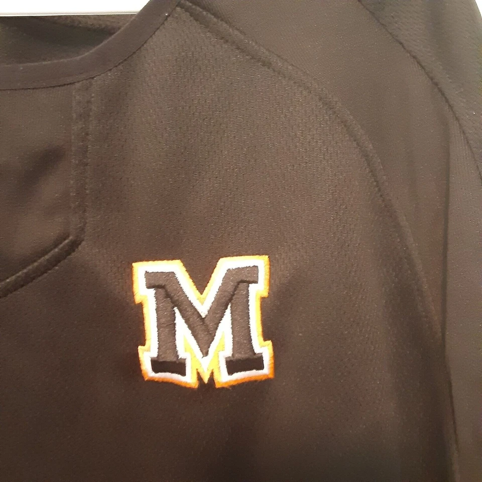 Camisa Rawlings Michigan Adulto Hombre L Negra Manga Larga NCAA Foto 2 de 4