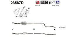 AS Katalysator Kat passend für PEUGEOT 106 II Schrägheck (1A, 1C) 28587D