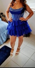 Sherri Hill Blue Homecoming/Prom Dress 57404