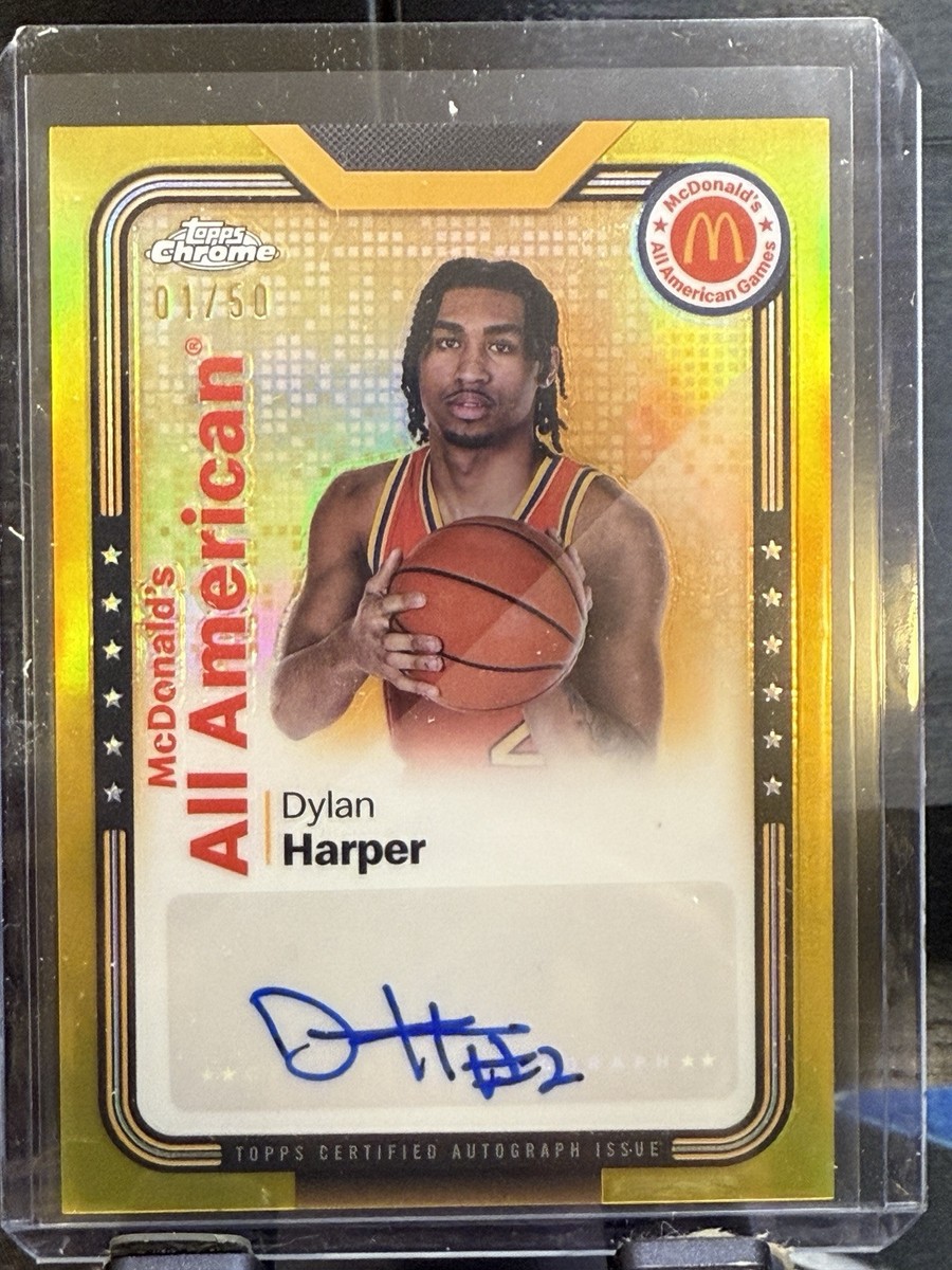 2024 Topps Chrome McDonald's All American Dylan Harper Gold RC