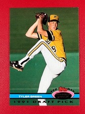 1992 Topps Stadium Club Tyler Green Draft Pick Rookie Card #68 (RC). rookie card picture