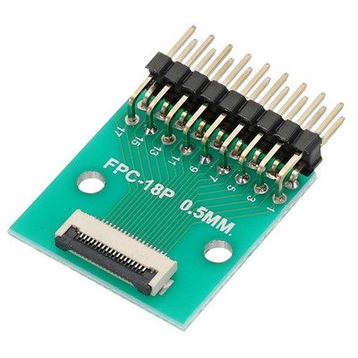 FFC FPC Connector Board 18 Pin 0.5mm 2.54mm auf1.0mm 2.54mm PCB Konverterplatine