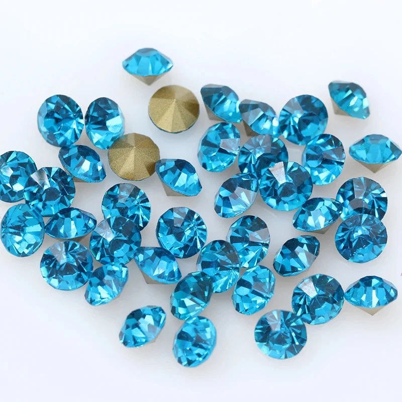 Cuentas de estrás de cristal checo Rivoli redondas multicolores SS22-SS45 36 piezas Foto 3 de 4