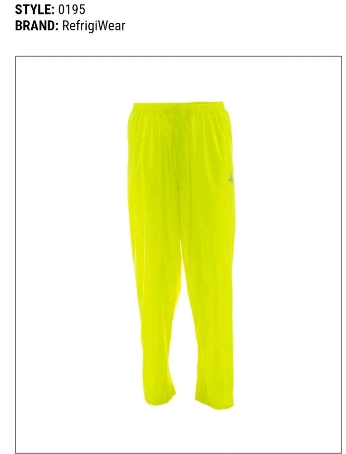 Refrigiwear 0195R MID-WEIGHT RAINWEAR SET LIME REGULAR 4XL - product detail image 4