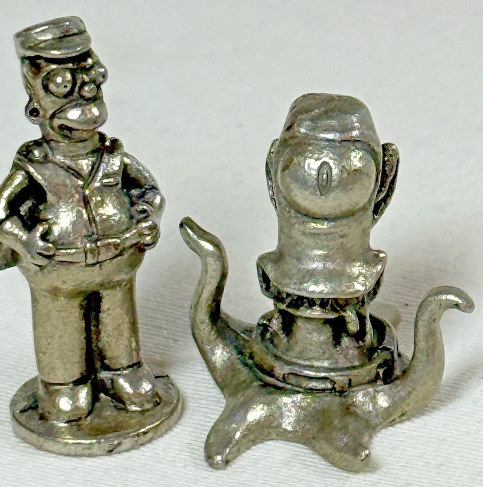 Lot Of 6 The Simpsons Monopoly 2001 Replacement Piece Tokens Parts Pewter Set - Image 2 of 4
