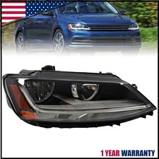 For 2017-2018 Volkswagen Jetta Halogen w/LED DRL Headlight Passenger Right Side