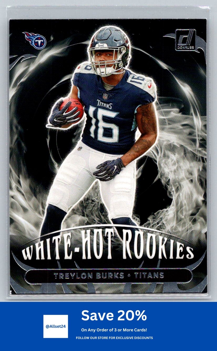 2022 Donruss #WHR-5 Treylon Burks White Hot Rookies Tennessee Titans I44