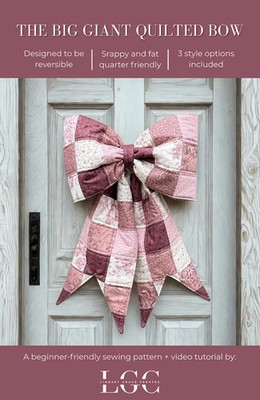 The Big Giant Quilted Bow Pattern Finishes 20'' X 26''