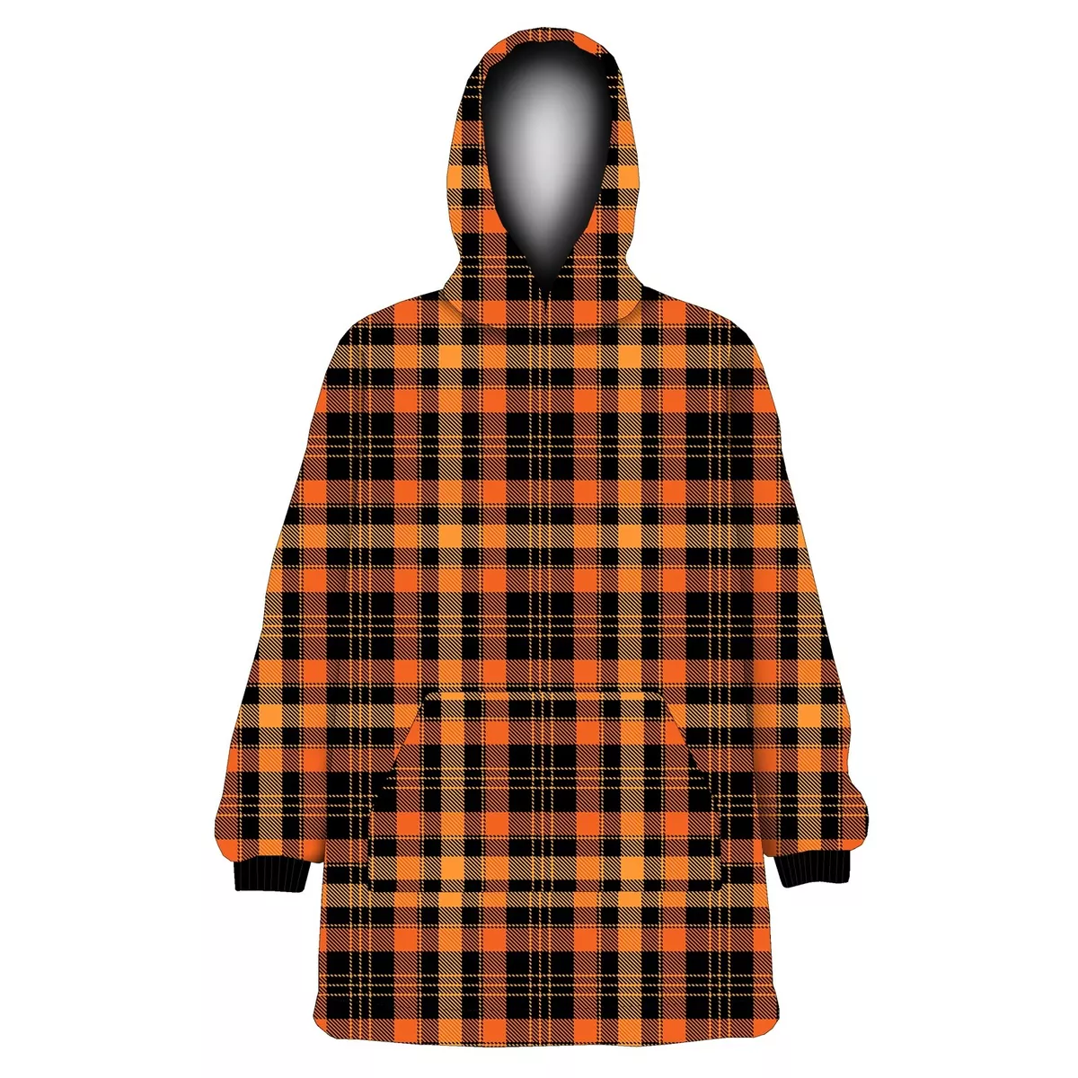 Orange checkered deals hoodie