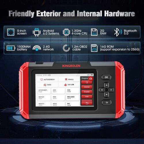 KINGBOLEN S500/S600/S800 Elite Car OBD2 Scanner Diagnostic Tool TPMS DPF Reader - Picture 8 of 42