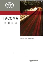 2023 Toyota Tacoma Owners Manual User Guide